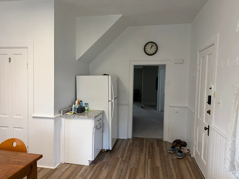 Kitchen and back door.