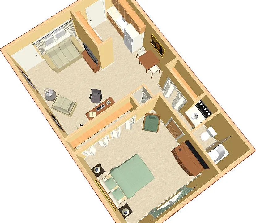 AppSouth G -1 Bedroom - wFurn -R1_03262015
