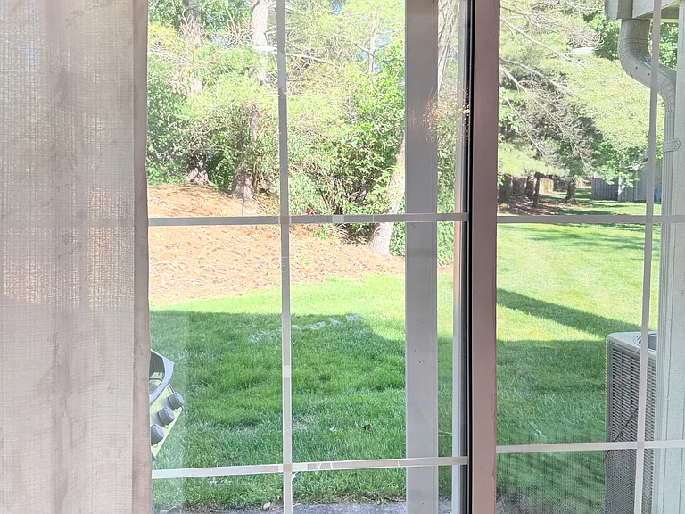 The end unit gives privacy in the back yard