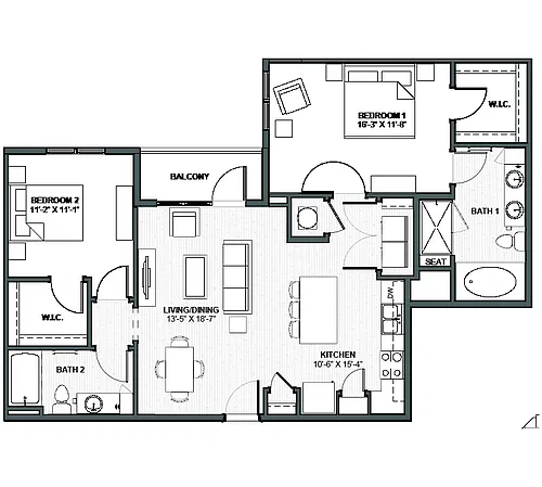 Floor plan Royal Gorge