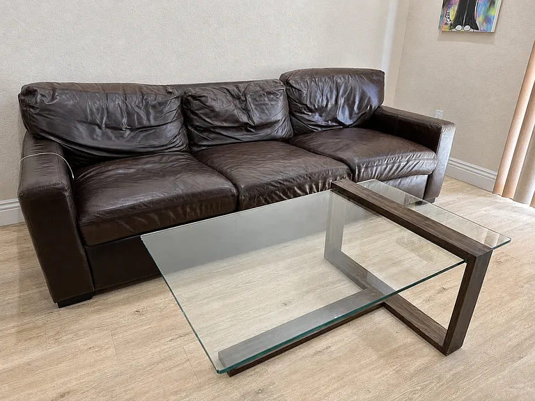 Living room featuring vinyl flooring
