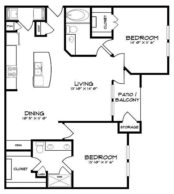 Floor plan B2