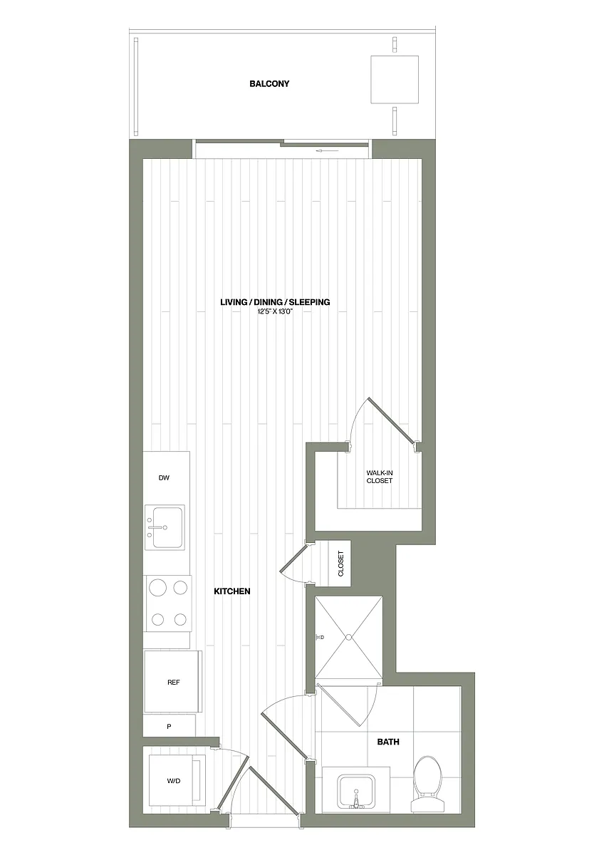 Floor plan Studio-S1