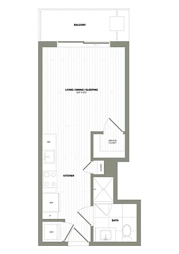 Floor plan Studio-S1