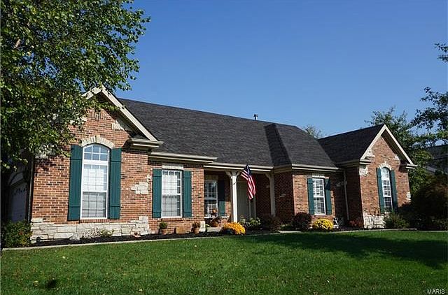 Beautiful brick & stone front elevation.