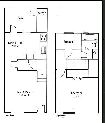 1 Bedroom Townhome 1 Bedroom Townhome
