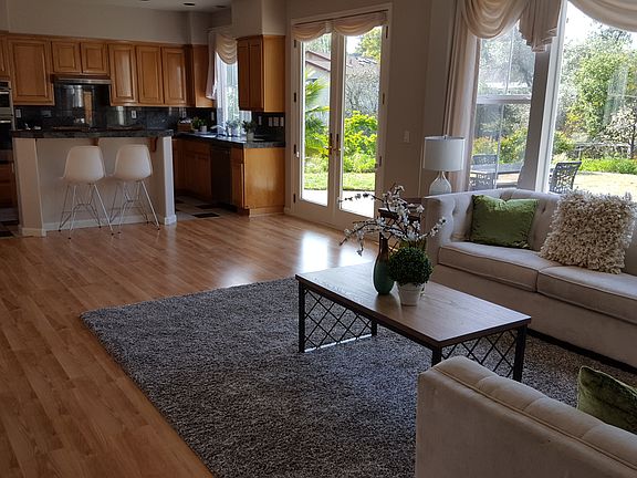 Living room and kitchen