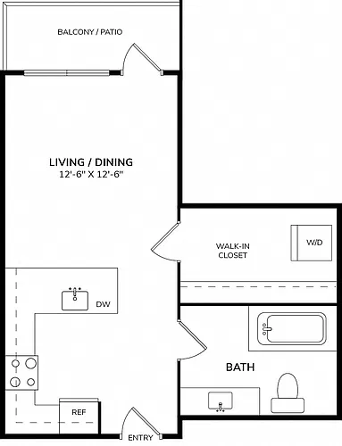 Floor plan Studio