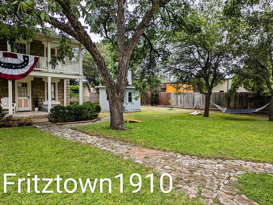 The old timers call Fredericksburg "Fritztown". The house was built in 1910. Thus the name Fritztown1910!