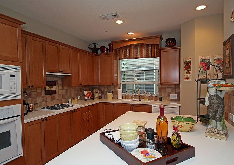The kitchen is spacious and made for the cook in your family.