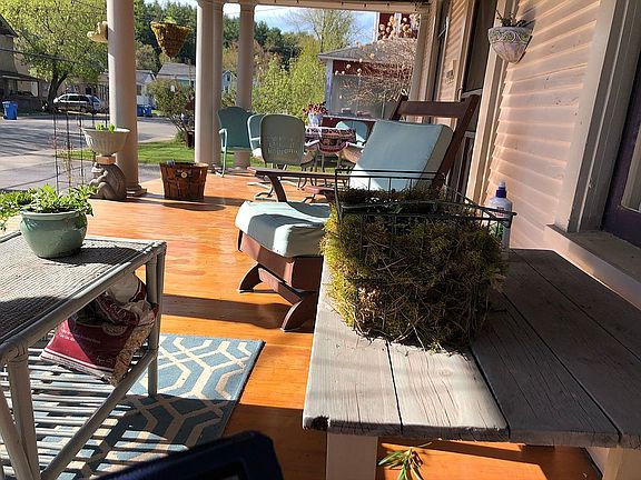 Front porch looking south