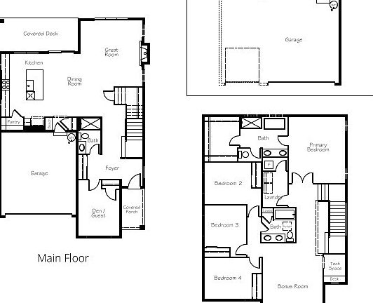 Soundview Plan 2665 floorplan rendering - details are not exact and are subject to change without notice