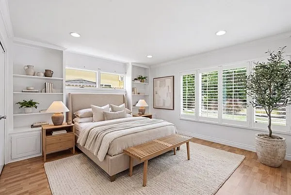 Primary bedroom that overlooks backyard. Bedroom 3 of 4.
