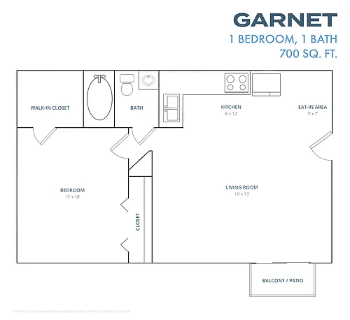 Floor plan Garnet