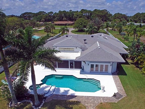 Aerial View of Rear & Backyard