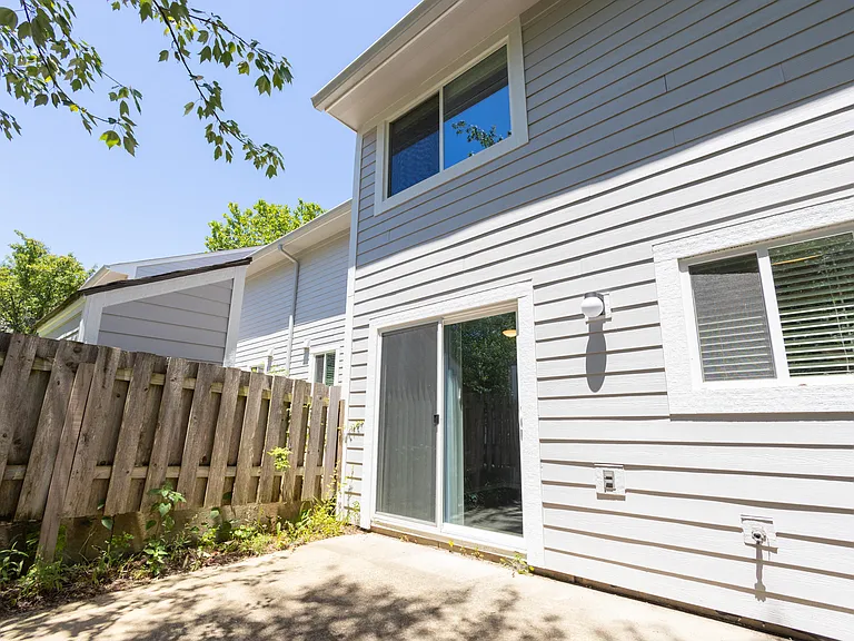 Patio in the Two Bedroom Townhome at Woodbridge Bloomington