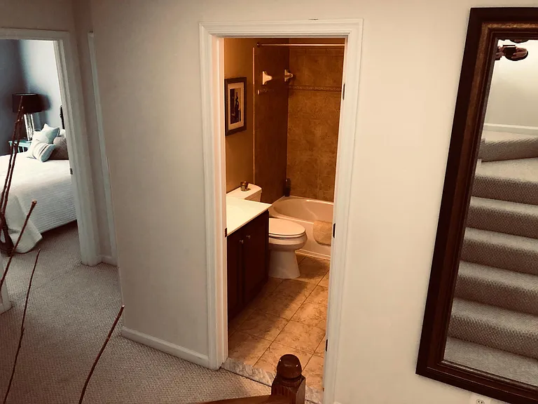 Hallway bathroom
