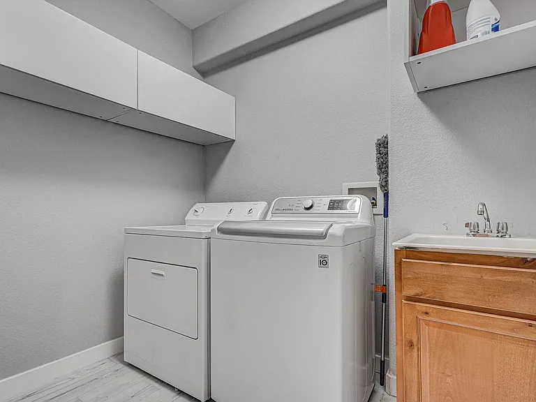 Laundry room on the main level