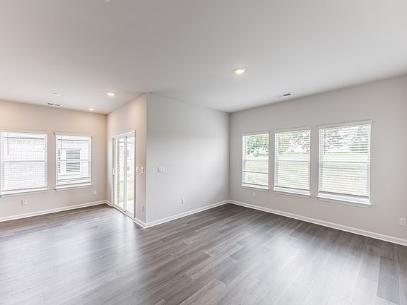 Great Room in the Newport floorplan with the Balanced Dark interior package.