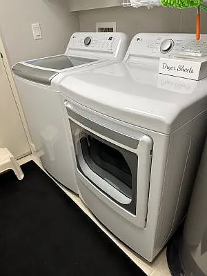 Washer and drier in separate laundry room