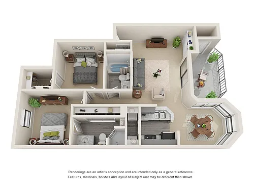 Floor plan B1 - Renovated