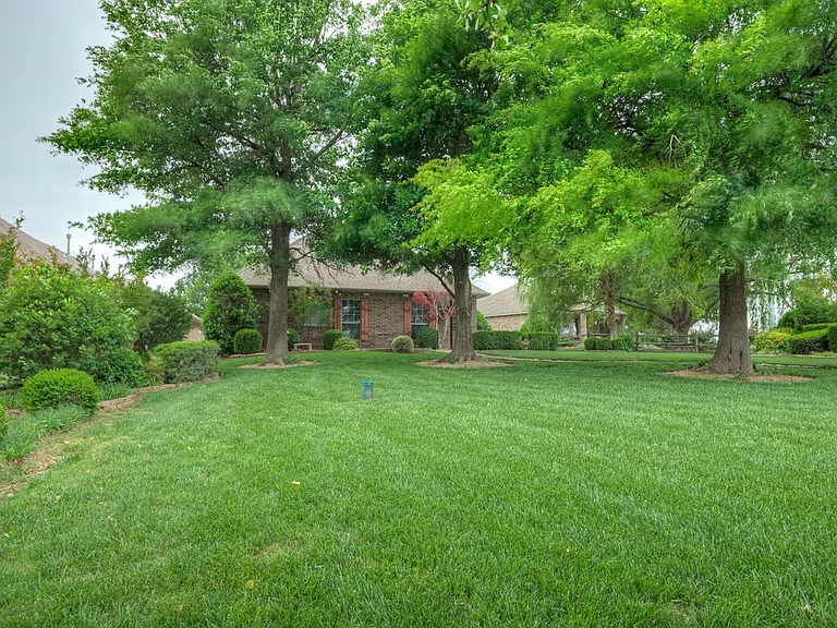 Backyard view looking towards back of home.