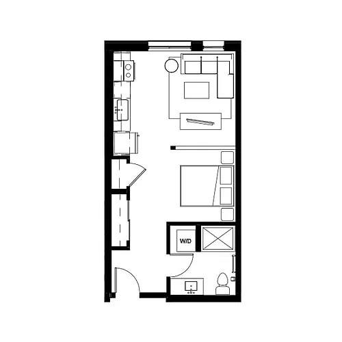 Floor plan Studio 4
