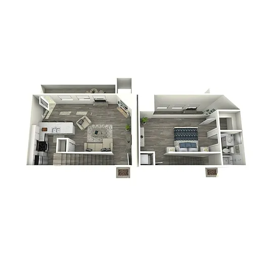 Floor plan 1x1 TH