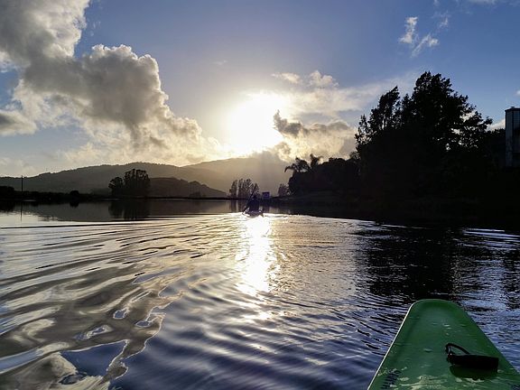 Kayaking the south lagoon