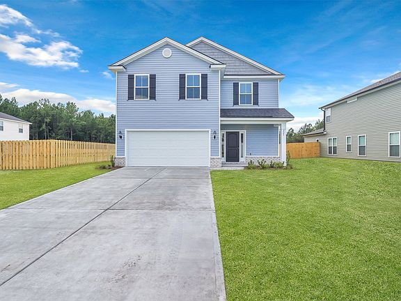 Edisto Elevation C Designer Exterior with Blue Accents