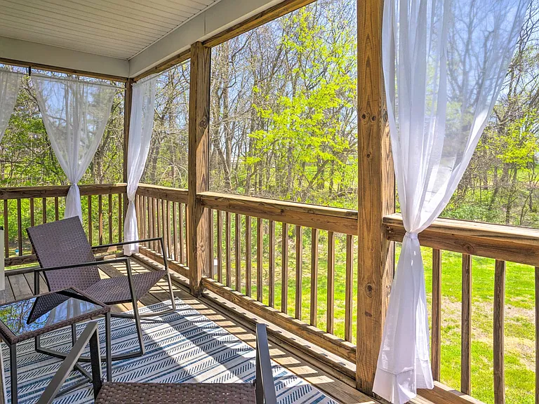 screened in porch off of master