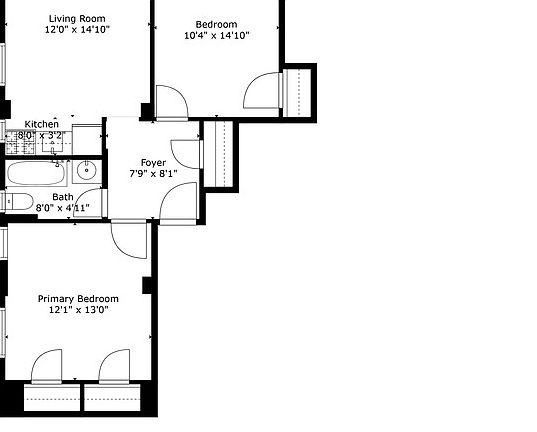 2nd image of 347 W 55th St APT 1B