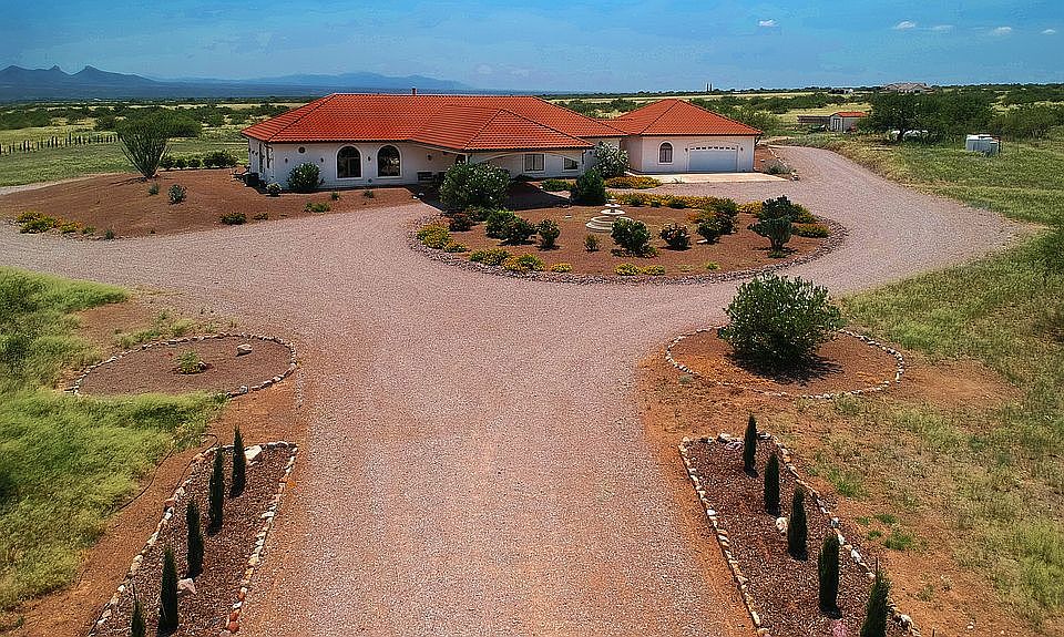 Aerial shot from entrance