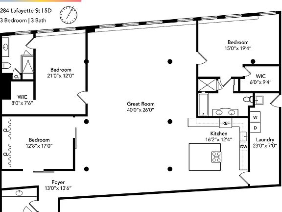 2nd image of 284 Lafayette St #Loft5d