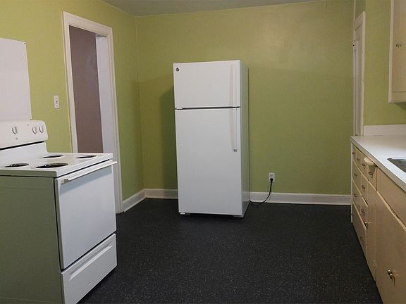 Stove and refrigerator included. Hookup washer and dryer in the kitchen