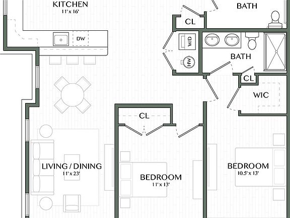 E Line Floor Plan