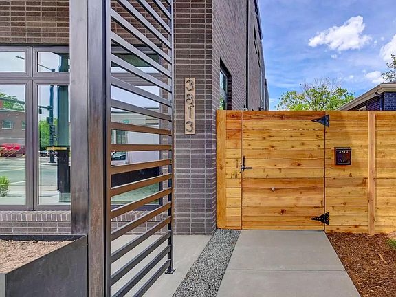 Private entrance on the side to access your back half of the duplex.