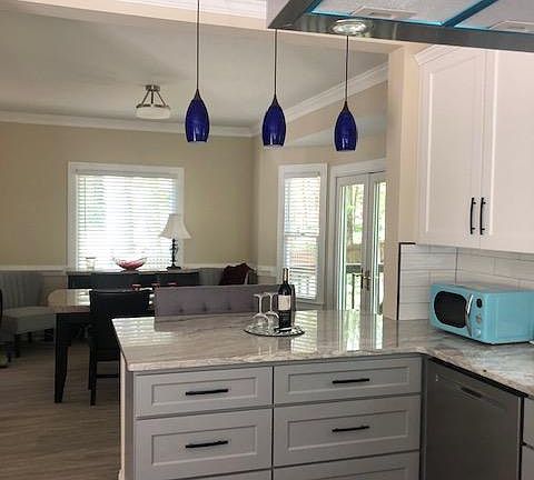 View of dining room from the kitchen.
