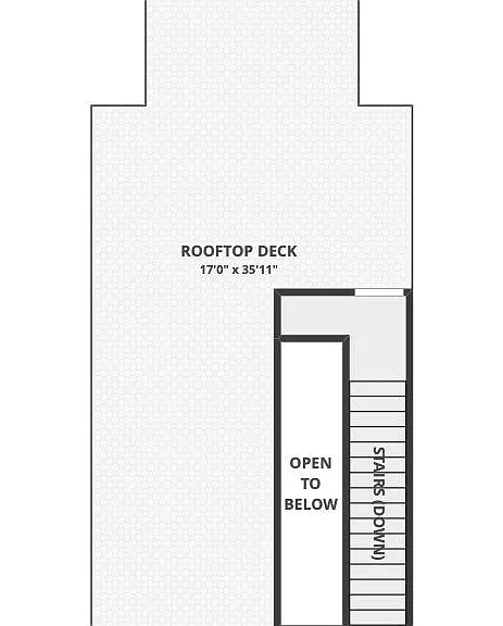 Rooftop deck floor plan.