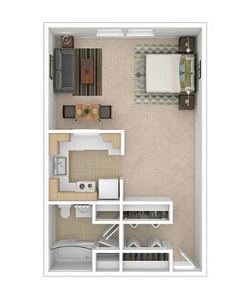 Floor plan S2 - Workforce Housing 80% - Income Restrictions