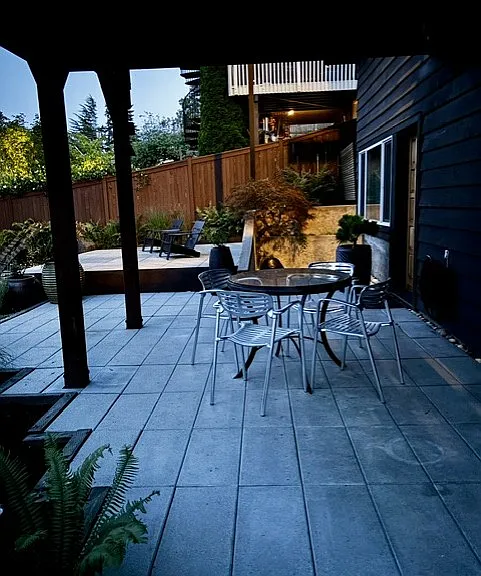 Spacious patio