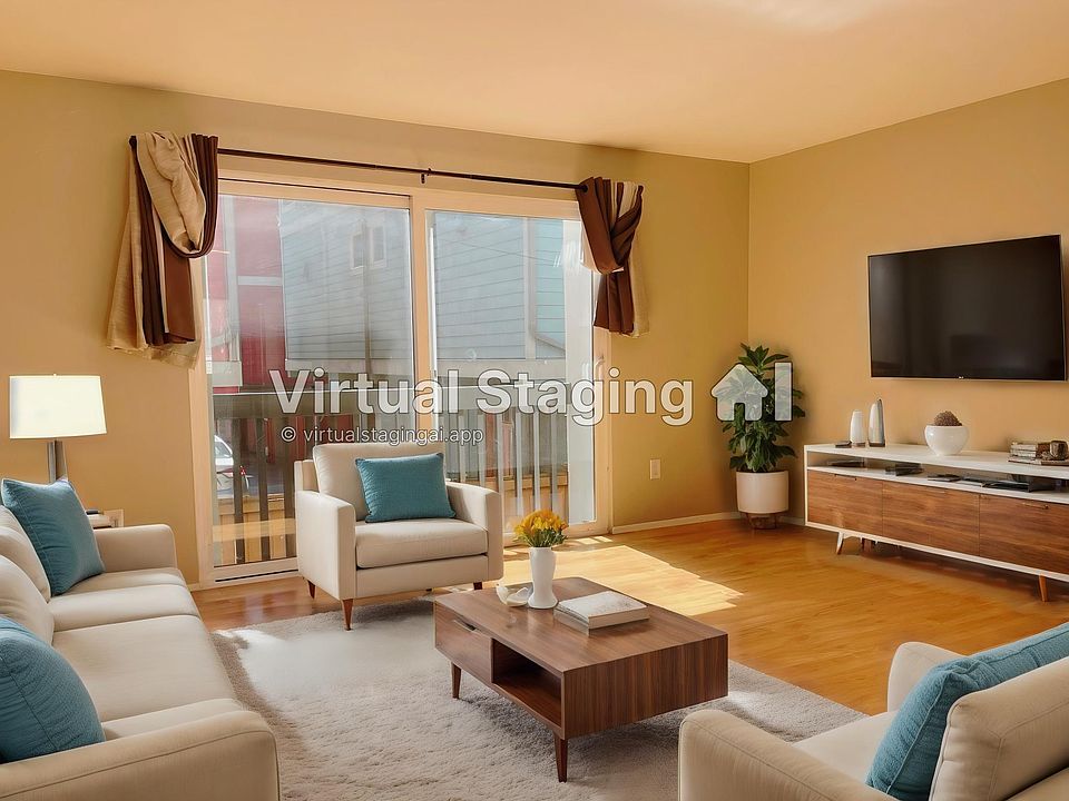 Virtual Staged living room