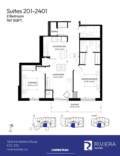Floor plan 2 Bedroom
