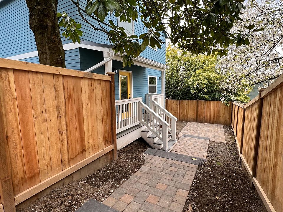 Private walkway and patio