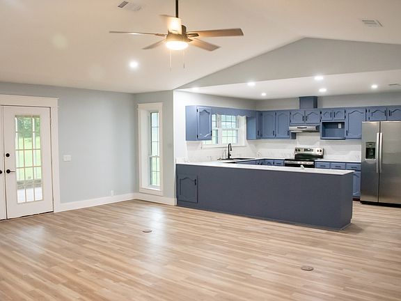Living room and kitchen