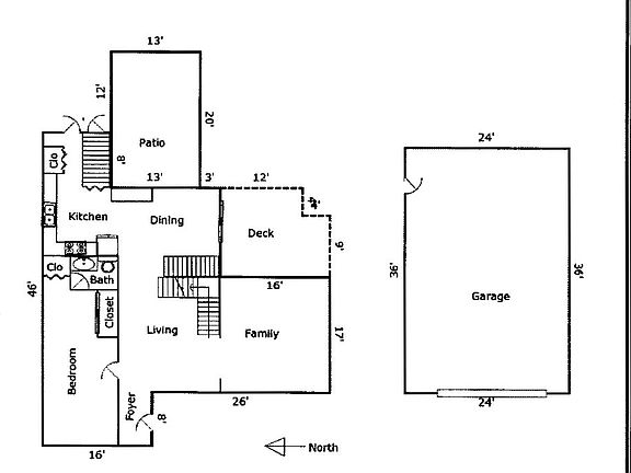 Floor plan main/garage
