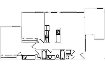 Floor plan Three bedrooms two bathroom