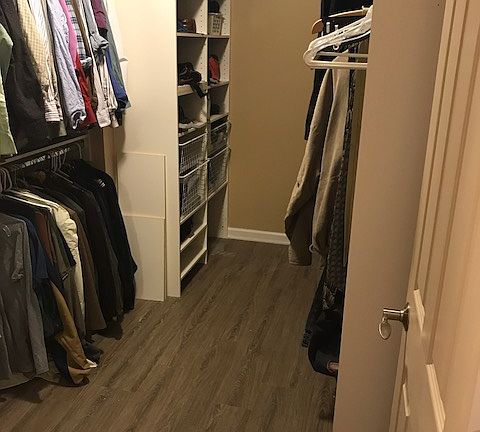 Master walk-in closet 