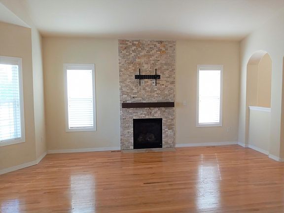 Fireplace with TV mount