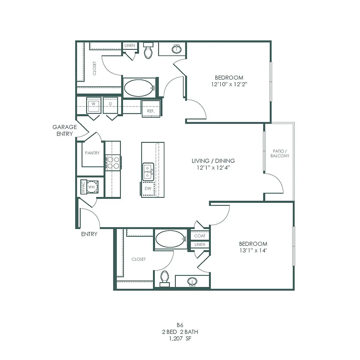 Floor plan B6